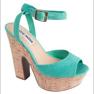 Steve Madden platform cork heels